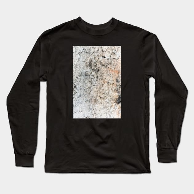 Eroding And Crackling Stone Wall Falling Apart Long Sleeve T-Shirt by textural